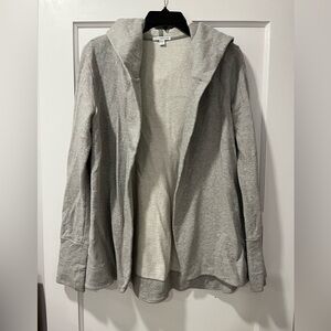 NWOT: James Perse Grench Terry Grey Hooded Cardigan Sz 1 (Small)